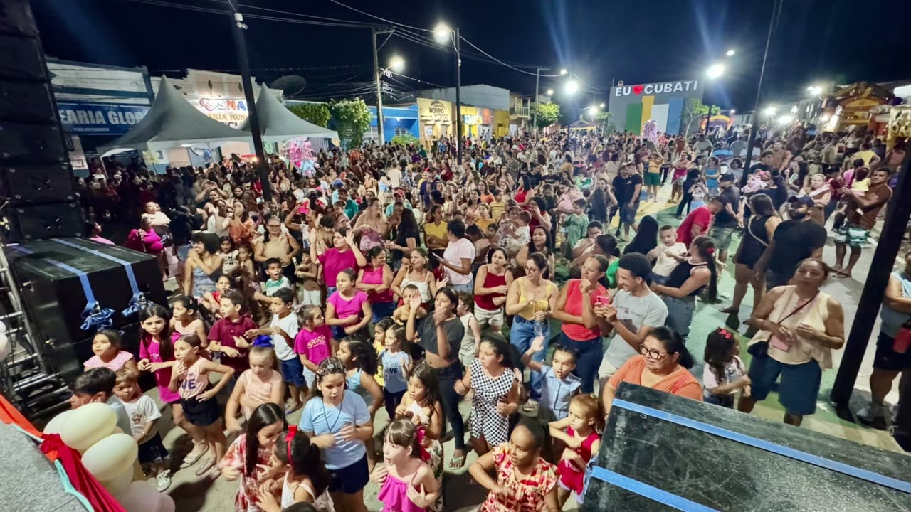 Dia das Crianças: Cubati realiza maior evento já promovido em praça pública


