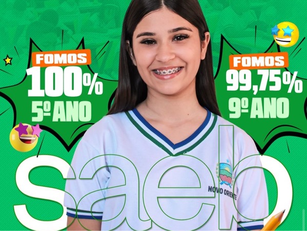 Secretaria de Educação celebra a participação dos aluno na avaliação SAEB, foi 100% no 5° ano e 99,75% no 9° ano.