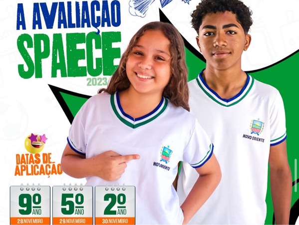 Secretaria de Educação informa que os alunos do 9°, 5° e 2° ano da rede municipal de ensino irão fazer a prova do SPAECE