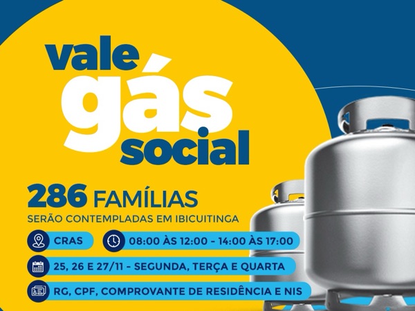 Ibicuitinga tem 286 beneficiários do Vale Gás