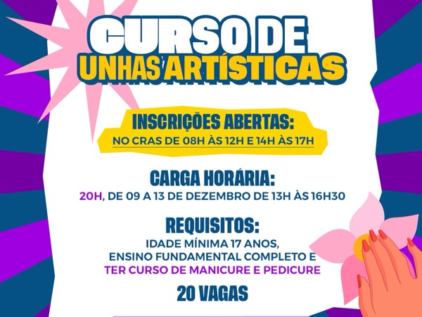 Prefeitura de Ibicuitinga lança curso gratuito de Unhas Artísticas em parceria com o SENAC